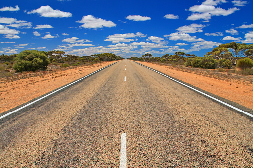 Australian outback road in the West