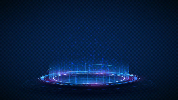 istock Vector illustration of round fantastic portal 1421047358