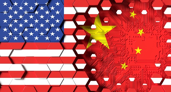 United States China quantum computing artificial intelligence neural interfaces and internet machine learning technologies, semiconductor