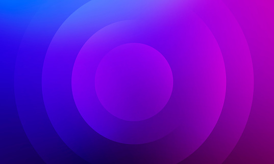 Abstract background with circles purple blue pink gradient