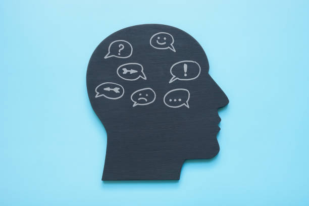 istock Head shape with speech bubbles. Internal family systems IFS therapy concept. 1421053314