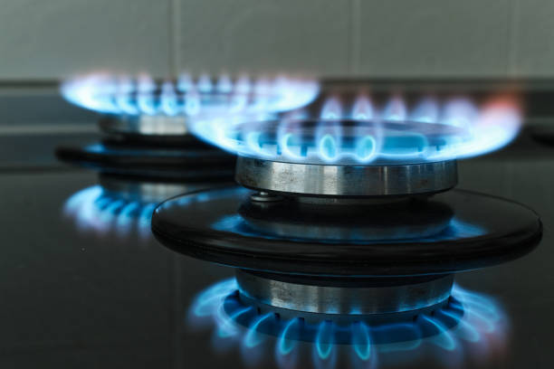istock Gas flames in a private Spanish house 1421063055