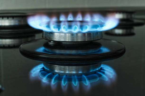 istock Gas flames in a private Spanish house 1421063058