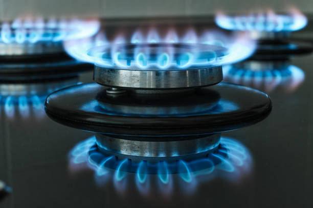 istock Gas flames in a private Spanish house 1421063061