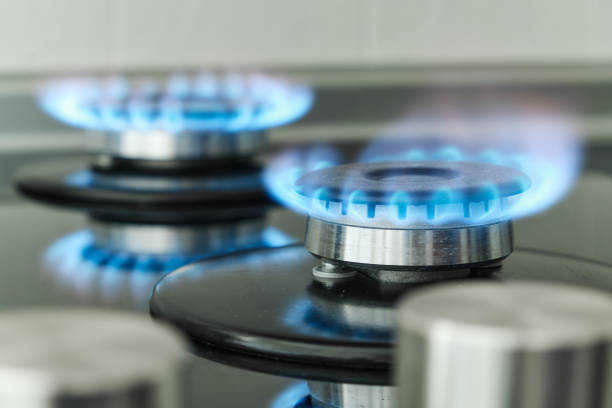 istock Gas flames in a private Spanish house 1421063064