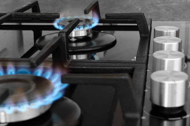 istock Gas flames in a private Spanish house 1421063126