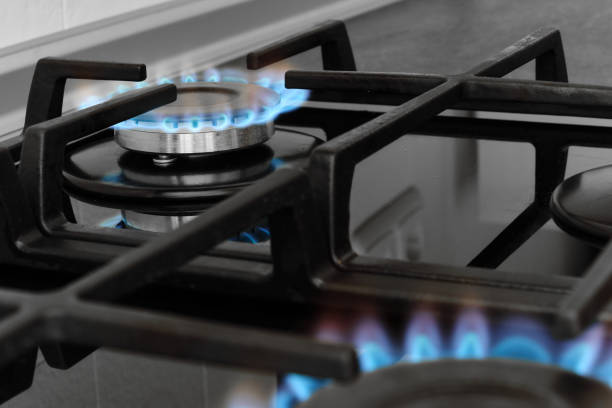 istock Gas flames in a private Spanish house 1421063128