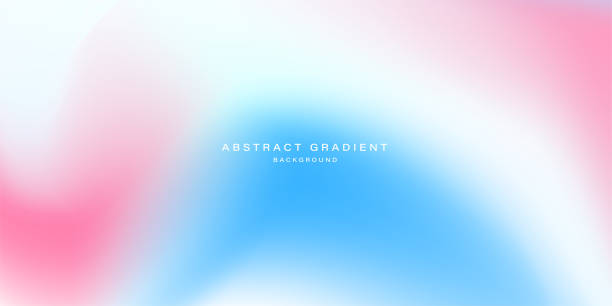 abstrakcyjny różowy niebieski biały gradientowy projekt tła. ilustracja wektorowa - pastel colored sky ethereal softness stock illustrations