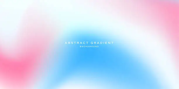 Vector illustration of Abstract pink blue white gradient background design. Vector illustration