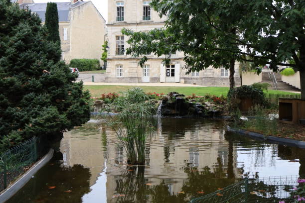istock Fontenay Le Comte- Town hall garden 1421074667