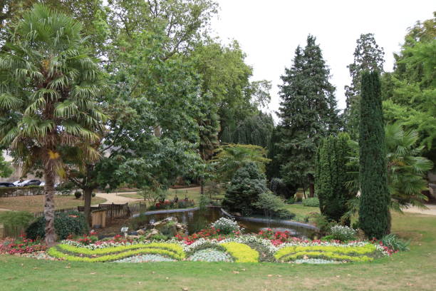 istock Fontenay Le Comte- Town hall garden 1421074704