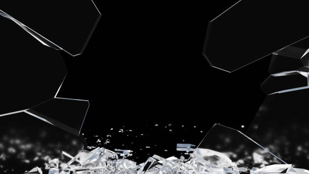 istock Glass debris in 3d rendering isolated design Premium Psd 1421083806
