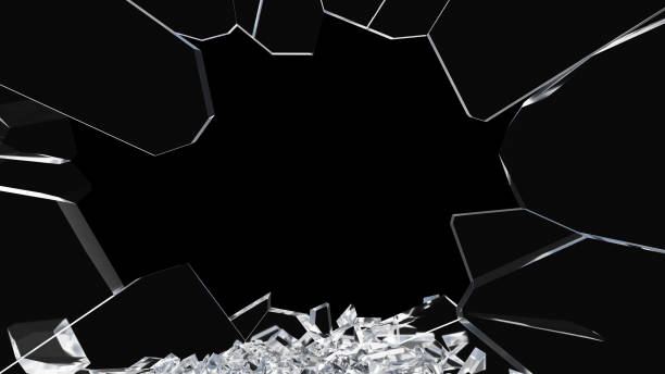 istock Glass debris in 3d rendering isolated design Premium Psd 1421083808