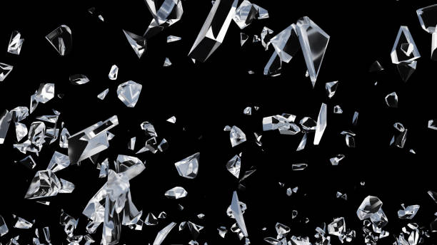 istock Glass debris in 3d rendering isolated design Premium Psd 1421083822