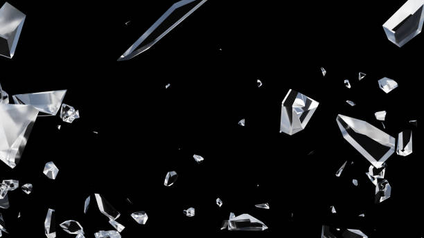 istock Glass debris in 3d rendering isolated design Premium Psd 1421083826