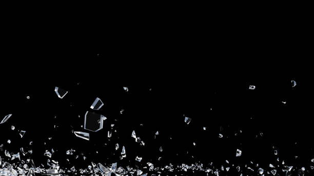 istock Glass debris in 3d rendering isolated design Premium Psd 1421083828