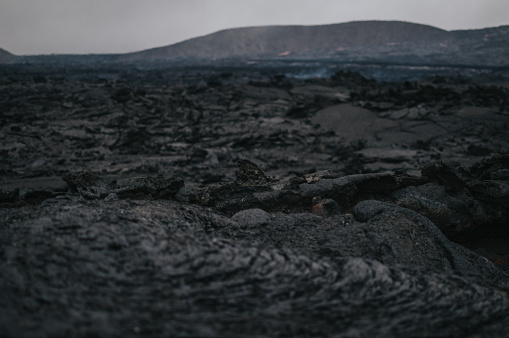 River of hardened lava rock