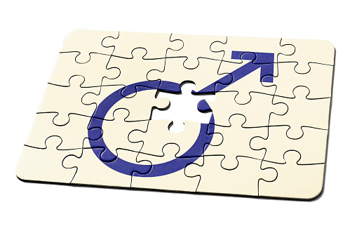 Reduction of the amount of CO2 emissions - concept image in jigsaw puzzle shape with CO2 icon text and tree shape in rural scene.