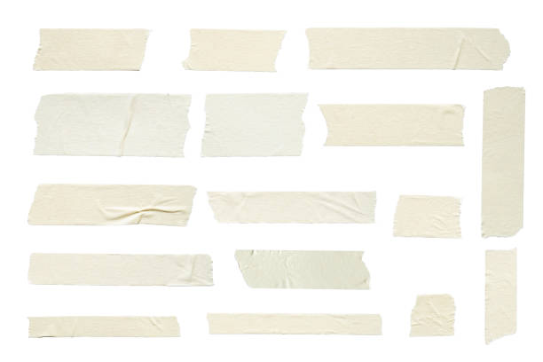 istock Adhesive tape set isolated on white background. 1421086842