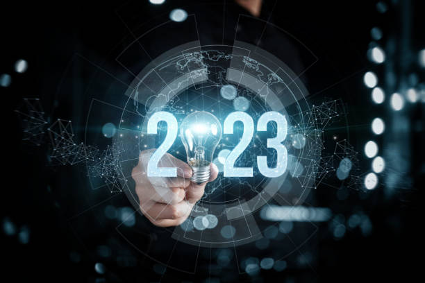 istock New 2023 business year with new ideas. 1421099822