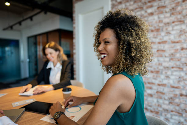 istock Businesswoman in coworking 1421105642