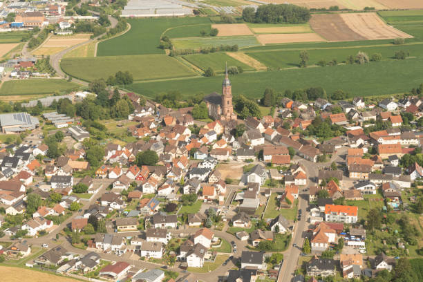 istock Schuttern in Germany seen from above 1421110288