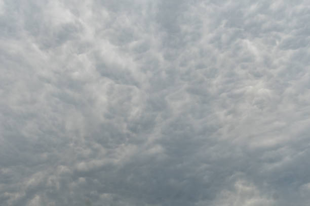 Overcast with grey clouds overhead Bavaria in Germany