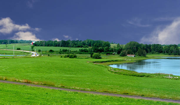istock Panoramic view of the Nova Scotia Country Side, Canada 1421112280