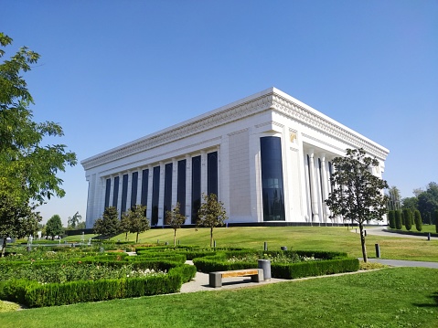 Tashkent, Uzbekistan. Palace of forums in Tashkent city. August 12, 2021.