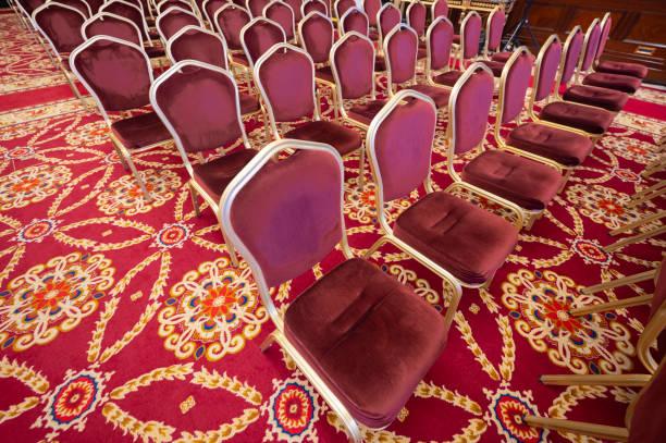 istock a hall with seats for presentation and speeches 1421114446