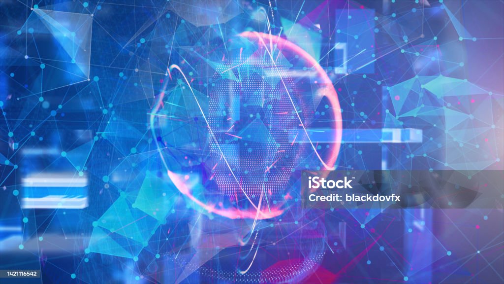 Abstract Blockchain Network Background Blockchain, Technology, Backgrounds, Data, Network Security Abstract Stock Photo