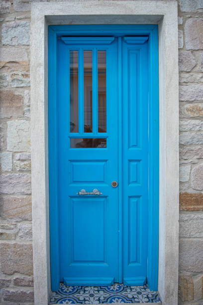 istock Authentic and nostalgic gates of Bozcaada. 1421118378