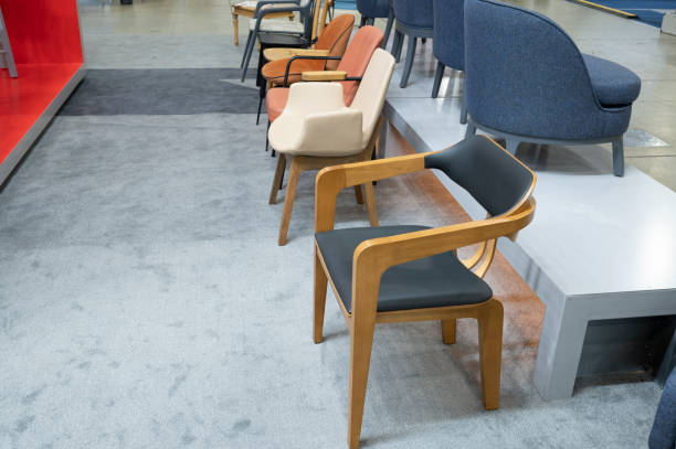 istock Soft armchairs in a furniture store 1421123089
