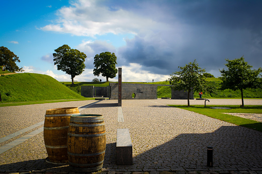 Danish National Monument of Remembrance in Kastellet fort, Copenhagen. Taken during Baltic Sea cruise in August 2019.