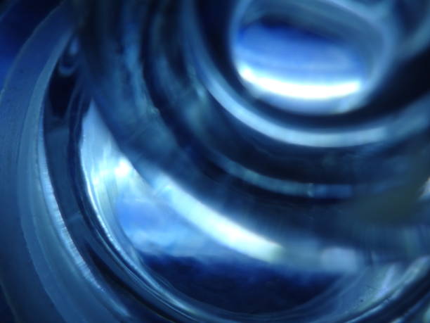 istock Turquoise Blue Abstract Blurred Defocused Simple Glowing Template Motion Curve 1421132212