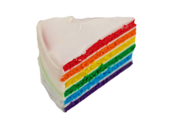 Confectionery cakes, cakes with sweets isolated on a white background