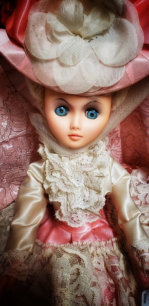 A beautiful,  vintage doll