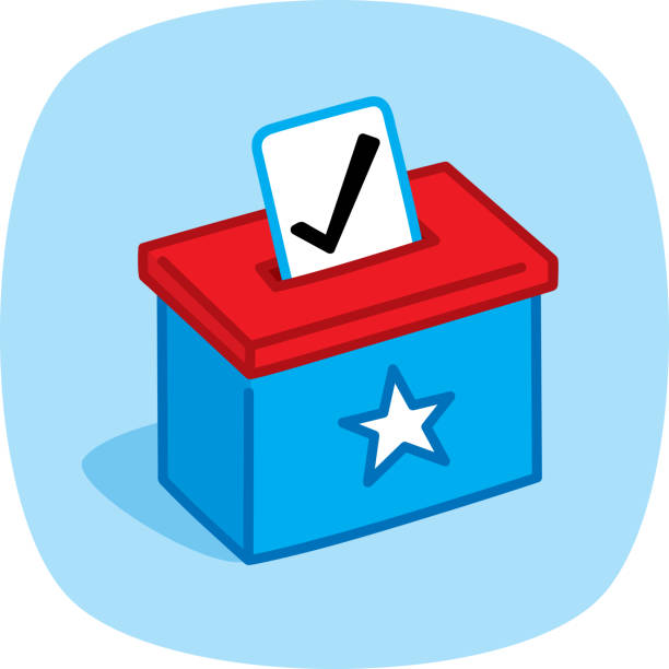 ilustraciones, imágenes clip art, dibujos animados e iconos de stock de ballot box vote doodle 1 - voting doodle republican party democratic party