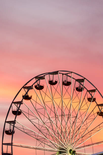 istock Ferris wheel at the sunset 1421153214