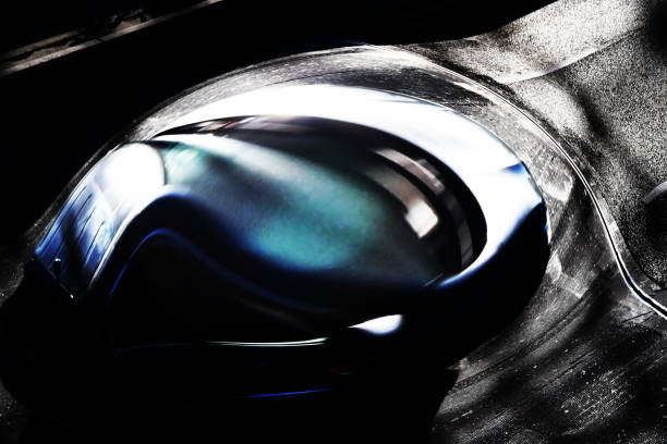 Hyperdrive A car driving on a highway launches into warp speed bending the ground beneath it teleporting into another reality. hyperdrive stock pictures, royalty-free photos & images
