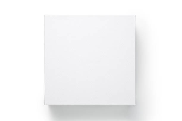 istock Top view of white paper box 1421163767