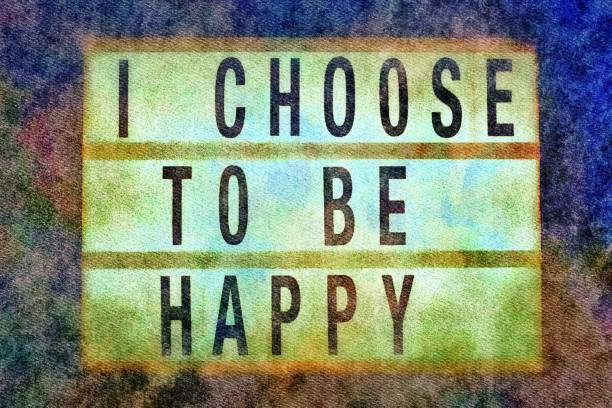 The words 'I Choose To Be Happy' in a Lightbox Style in Watercolour Theme. This is part of my Collection of Positivity Signs.