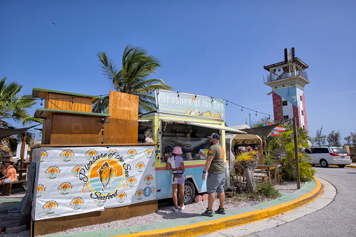 A seafood kiosk in La Guancha, Ponce, Puerto Rico