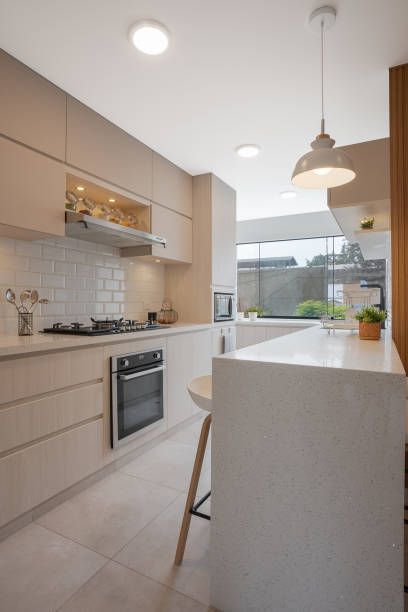 istock Vertical photo of a remodelled kitchen 1421178269