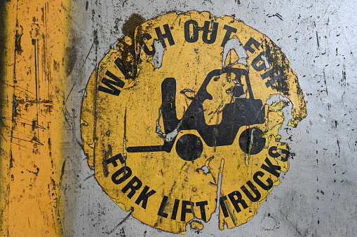 Fork Lift Floor Sign