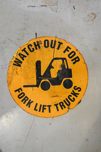 Fork Lift Floor Sign