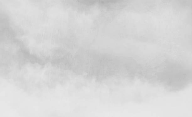 Very light grey or faded white coloured cloudy textured blank empty horizontal wall like vector backgrounds resembling shaded clouds A horizontal vector background in greyish white colour. Faint smudged blotches all over with ample copy space, no people and no text. Can be used as backdrops, wallpaper, laminate textures and designs. Fog stock illustrations