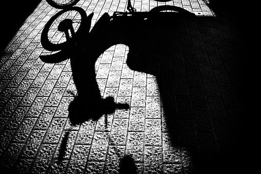 Motorbike shadow image