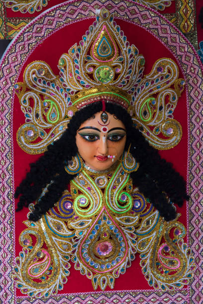 istock Idol of Hindu Goddess Durga. Close up. 1421196319