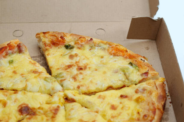 istock Pizza in delivery box isolated on white 1421199047